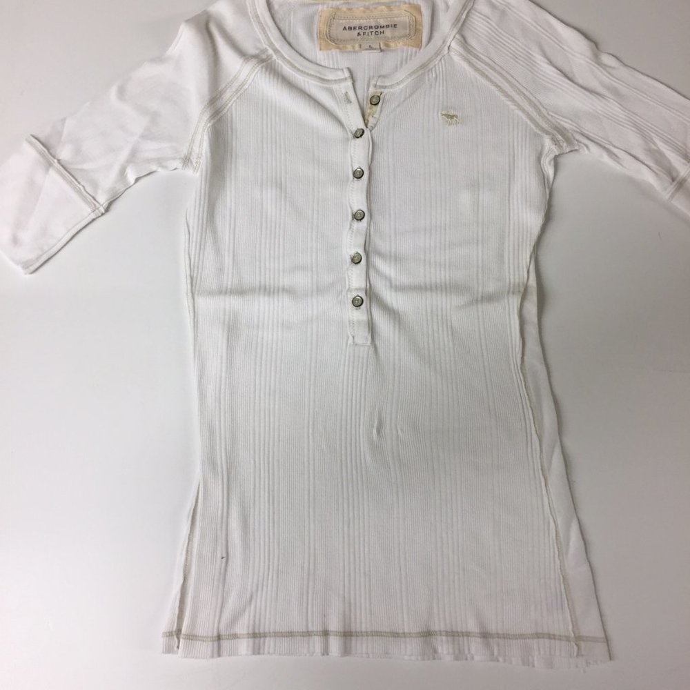 Abercrombie & Fitch - 3/4 sleeve fitted henley